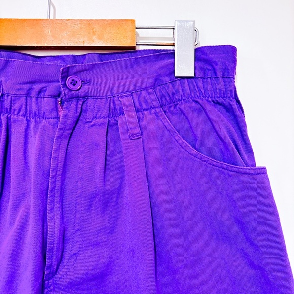 Vintage purple high rise shorts - Picture 3 of 5